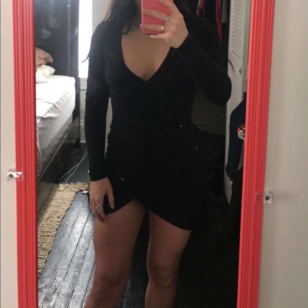 Mini black dress